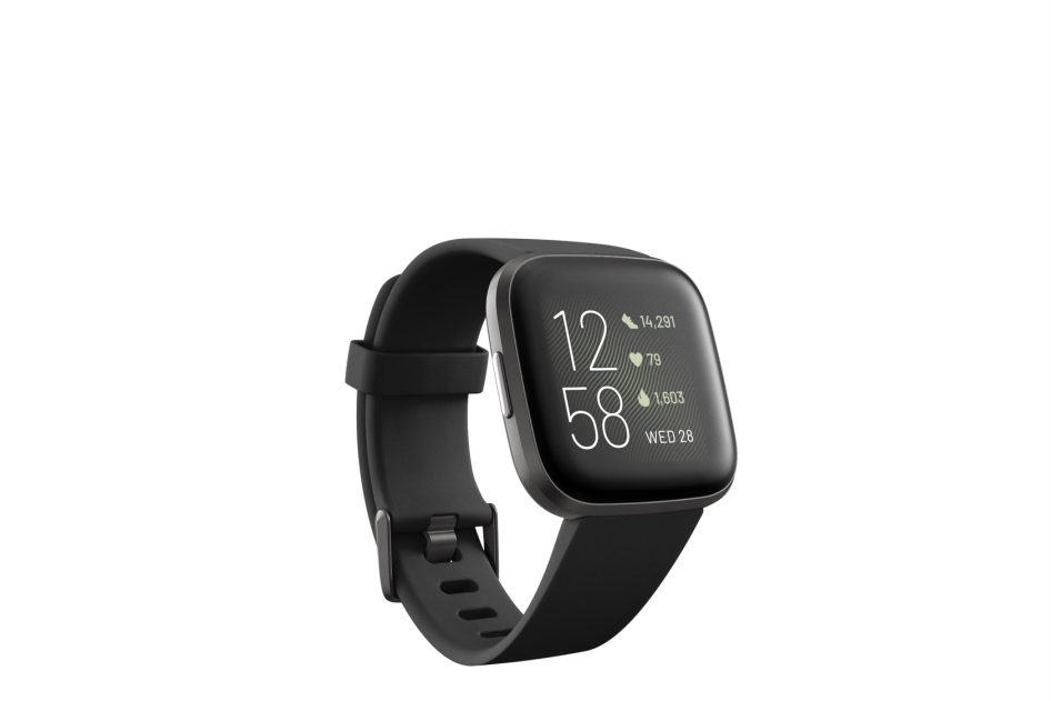 Fitbit Versa 2 Black/Carbon Aluminum